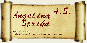 Angelina Strika vizit kartica